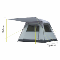 Шатер-палатка автомат Lanyu 91 240×240×180 см с большим навесом и защитой от UF