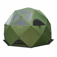 Туристический шатёр Lanyu 66 автоматический, геокупольный, 8-местный, 300×300×210 см