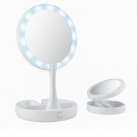 Складное зеркало с подсветкой My Fold Away Mirror круглое