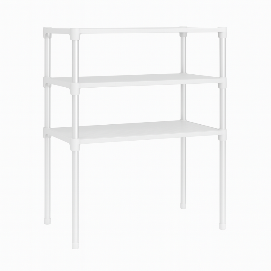 Кухонний стелаж для мікрохвильової печі 3-х ярусний багаторівневий органайзер для зберігання