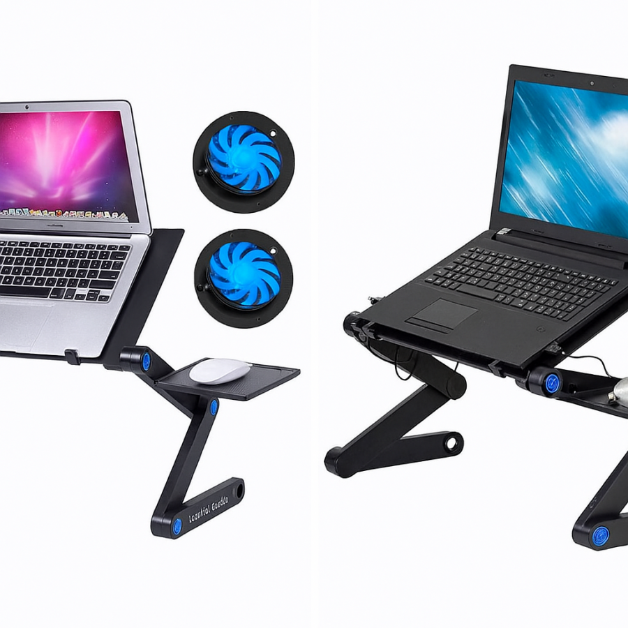 Складаний столик для ноутбука LapTop Table T8 з охолодженням та вентилятором