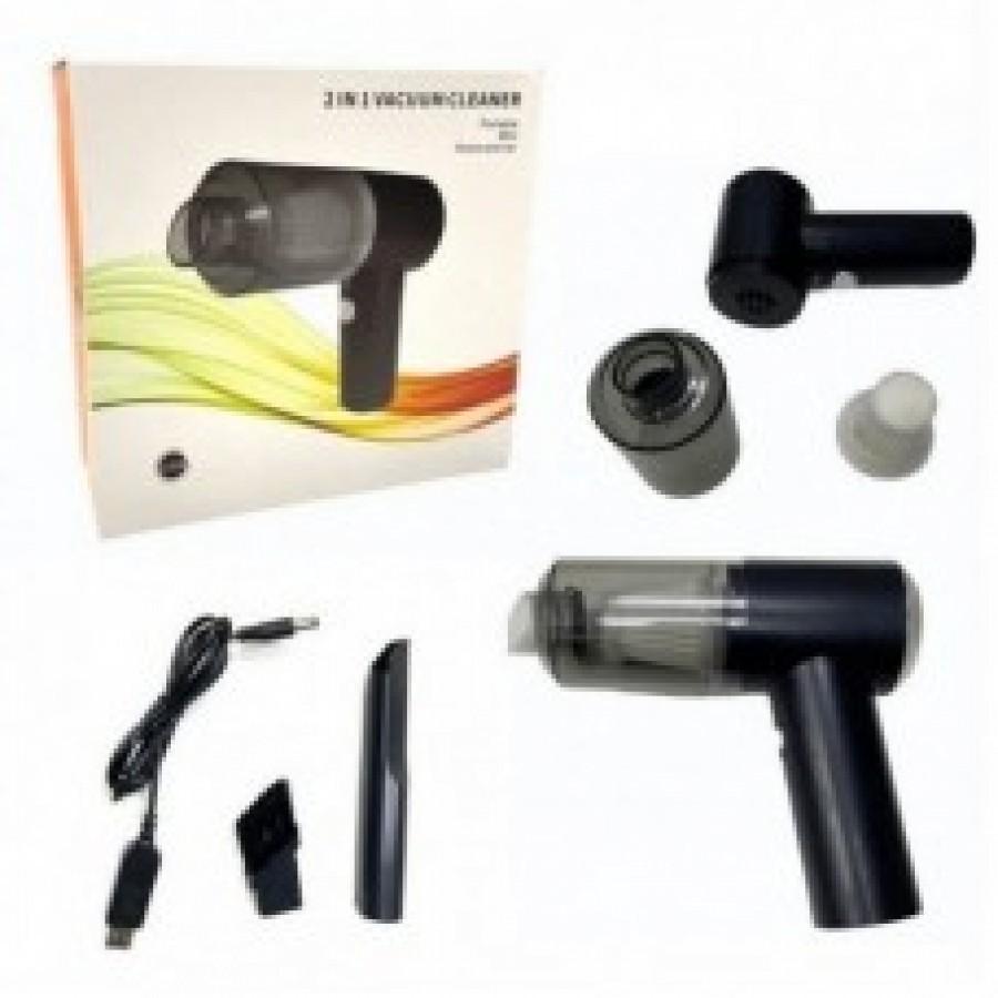 Автомобильный портативный пылесос 2 в 1 Vacuum Cleaner — беспроводной USB-пылесос для авто и дома