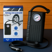 Автомобильный насос 1322 12V — портативный компрессор с манометром от прикуривателя