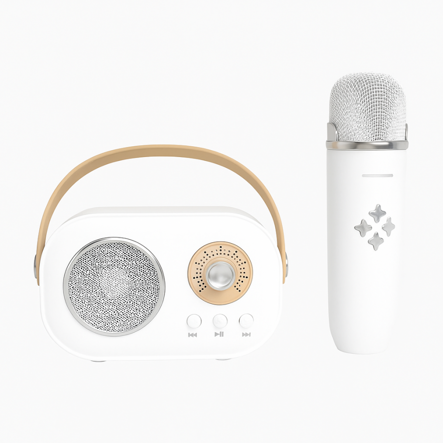 Детская караоке-колонка с микрофоном Bluetooth — мини акустика для пения