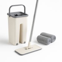 Швабра з відром 4 л Mop+Tube Set 543-1 — вертикальний віджим, 2 насадки в комплекті 