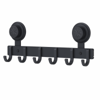 Металлическая дверная вешалка ЛОФТ на присосках, 6 крючков, Storage Rack