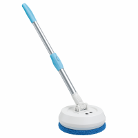 Электрическая беспроводная швабра 2 в 1 с вращающимися насадками и телескопической ручкой