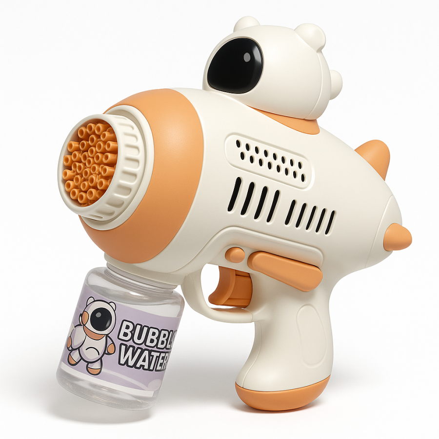 Автоматический детский пистолет-пулемёт для мыльных пузырей Toy Bubble Gun
