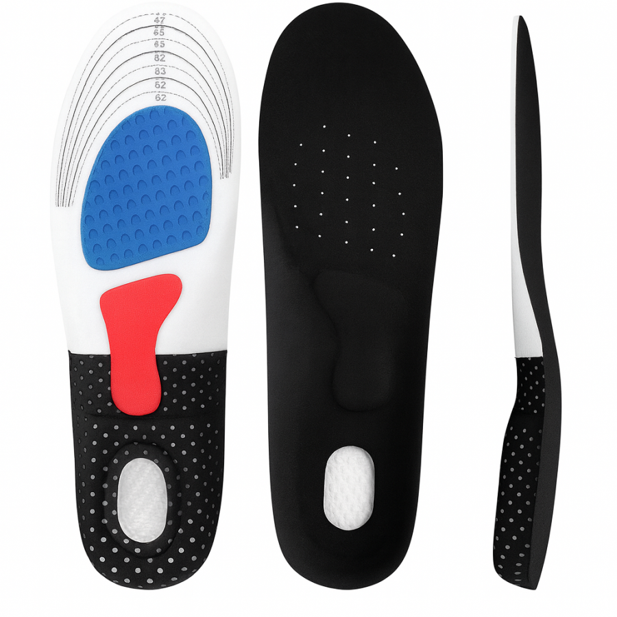 Ортопедичні устілки з жорстким супінатором та гелевою п'ятою – універсальні.