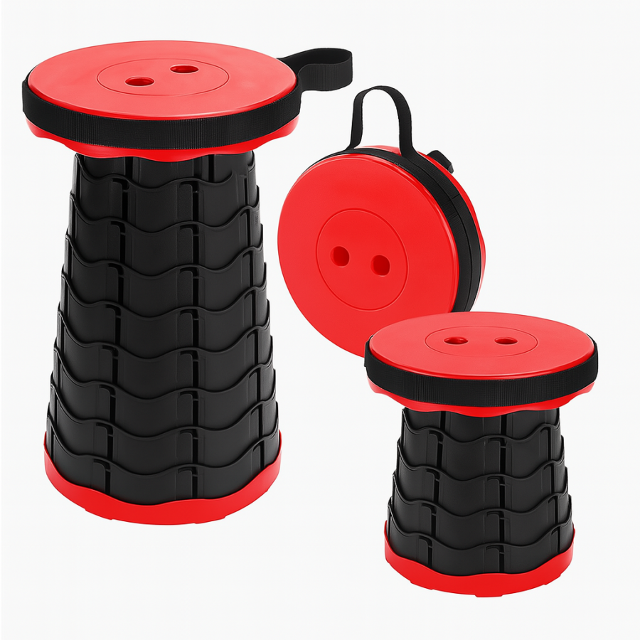 Складаний телескопічний стілець Retractable Folding Stool, складаний табурет