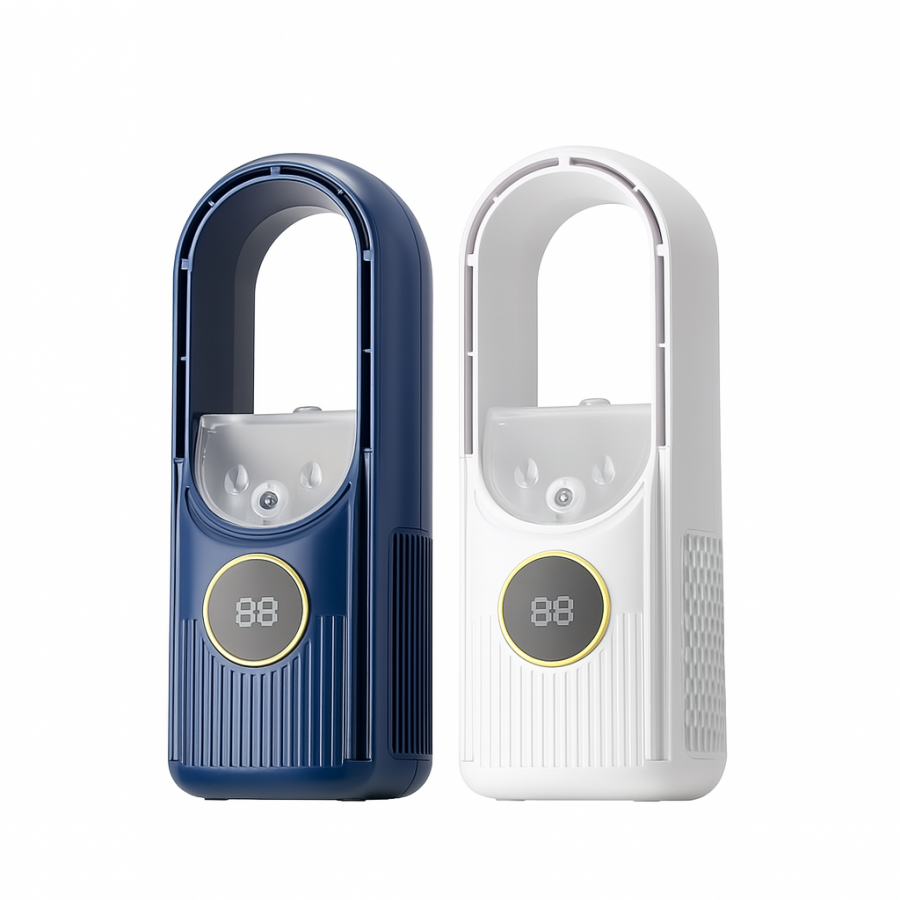 Портативний USB-вентилятор з розпилювачем LY-939 - охолодний безлопатевий міні-вентилятор 2в1