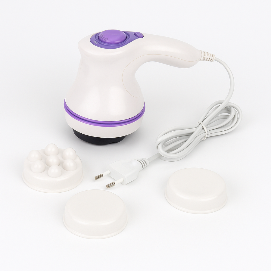 Антицелюлітний масажер Body Innovation 4 в 1 СЕРІЯ 2 – вібромасажер з насадками для тіла