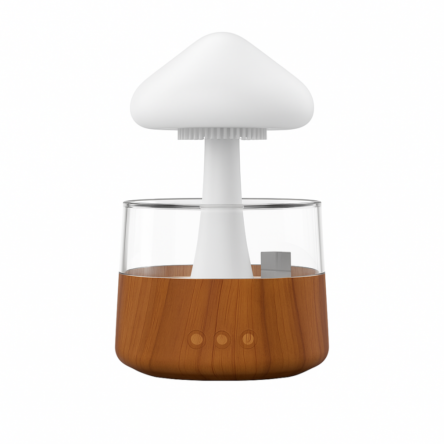 Увлажнитель воздуха RAIN HUMIDIFIER "Гриб" — декоративный капельный увлажнитель с LED-подсветкой