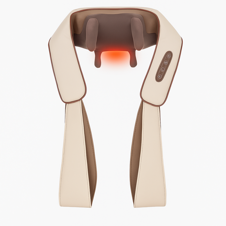 Ударний масажер для шиї та плечей з підігрівом MASSAGER XL-653