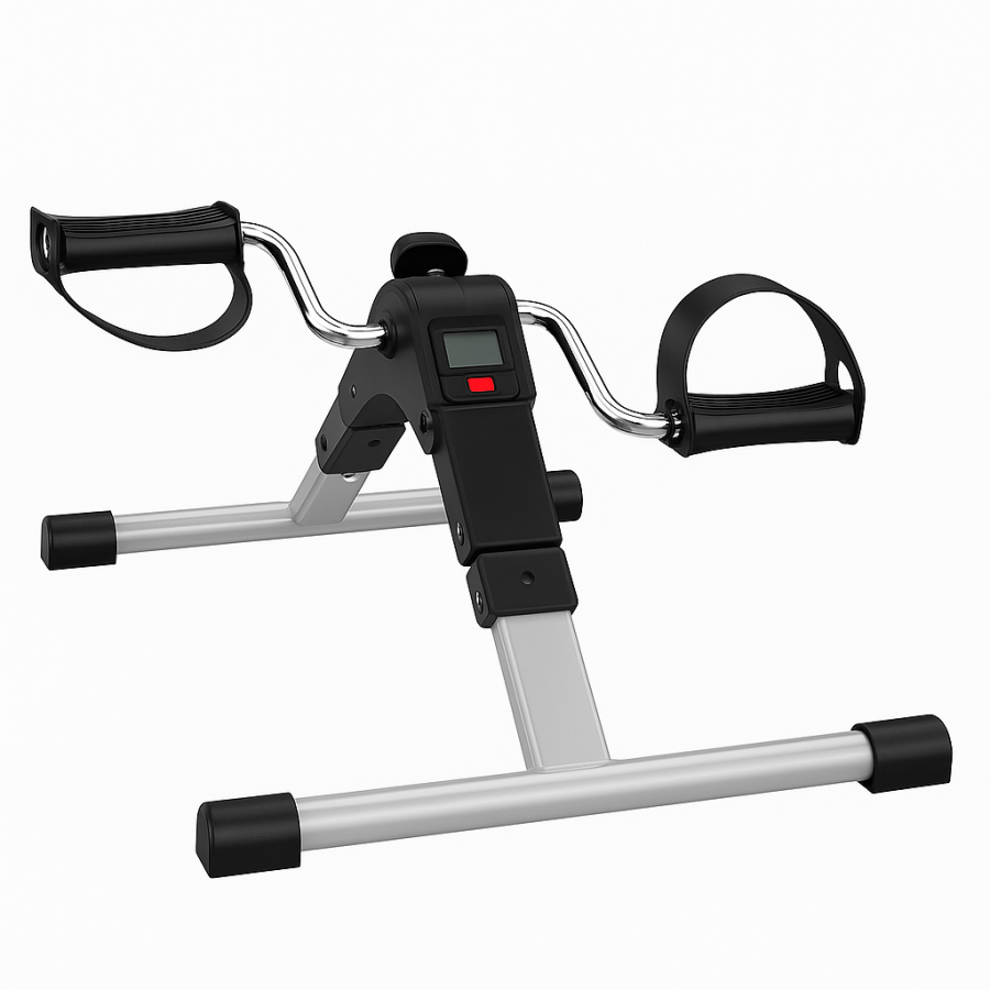 Складной мини-велотренажёр для дома и офиса с дисплеем для реабилитации