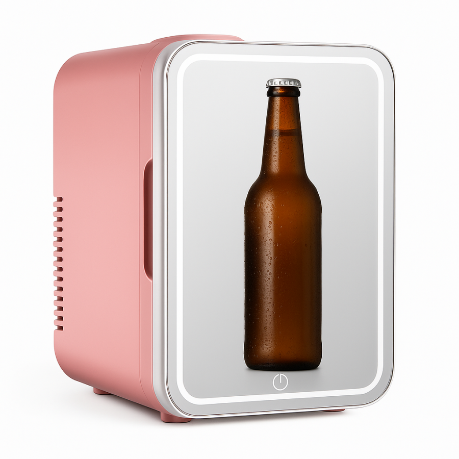 Автохолодильник із дзеркалом Car Refrigerator 6L – портативний міні-холодильник