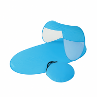 Пляжная палатка-кокон автоматическая голубая, 200×120×100 см с сумкой-чехлом