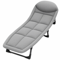 Раскладушка складная кровать 200×70×30 см, усиленная, вес 5.4 кг, с ножками