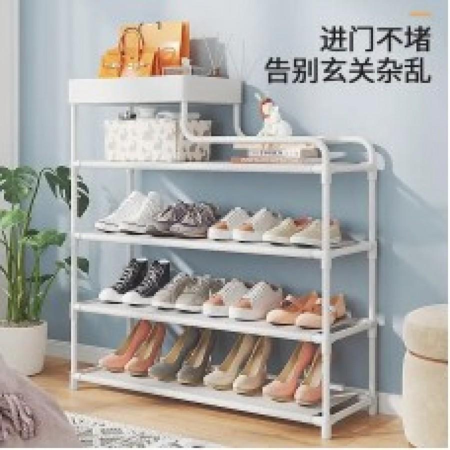 Полка для обуви CLOTHES RACK 113-5, металлическая, 5 ярусов, белая