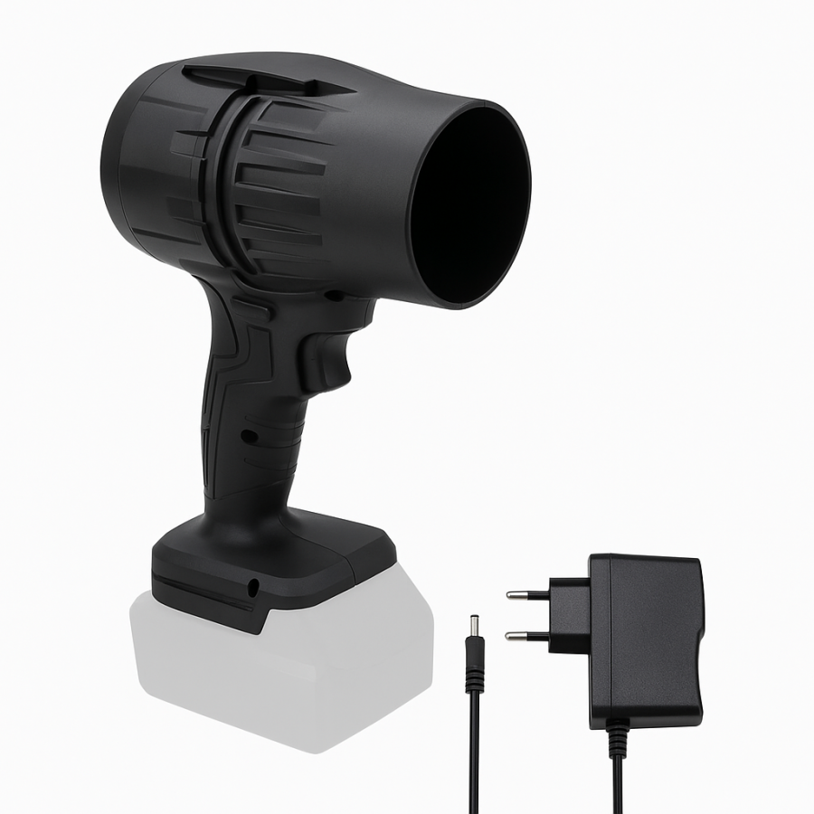 Турбореактивний ручний вентилятор-воздуходувка | Потужність 70 м | Акумуляторний фен для авто і дому