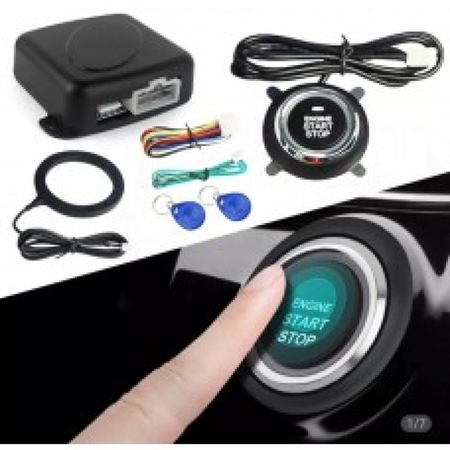 Кнопка старт-стоп з іммобілайзером Smart Start System для авто - безключовий запуск двигуна