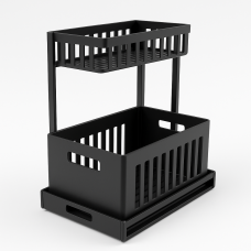 Кухонний стелаж-органайзер Storage Rack для миючих засобів та посуду, дворівневий