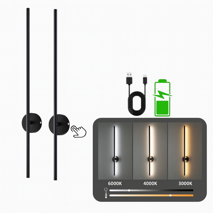 Настінний світильник Strip Light 60 см з пультом, магнітне кріплення