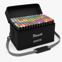 Набор маркеров для скетчинга Touch, 204 цвета в кейсе профессиональные спиртовые маркеры