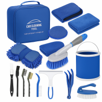 Комплект для мойки и очистки автомобиля CS-003 (16 предметов в сумке)