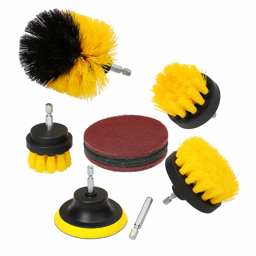 Набор щёток-насадок для дрели/шуруповёрта DS-012 (8 предметов)