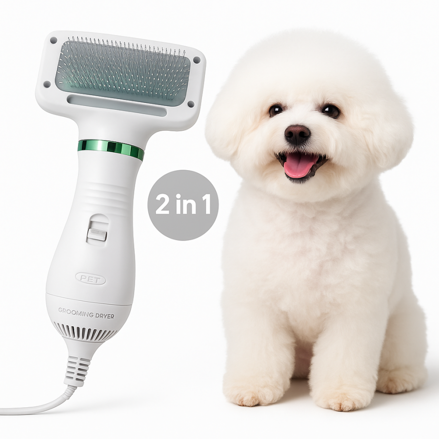 Фен-расчёска для шерсти животных PET Grooming Dryer WN-10, 2 в 1 (собаки и кошки)