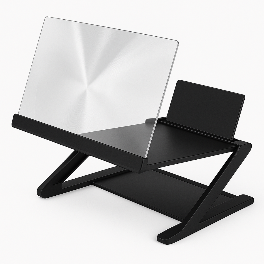 3D екран-збільшувач для смартфона - складна підставка з акриловою лінзою