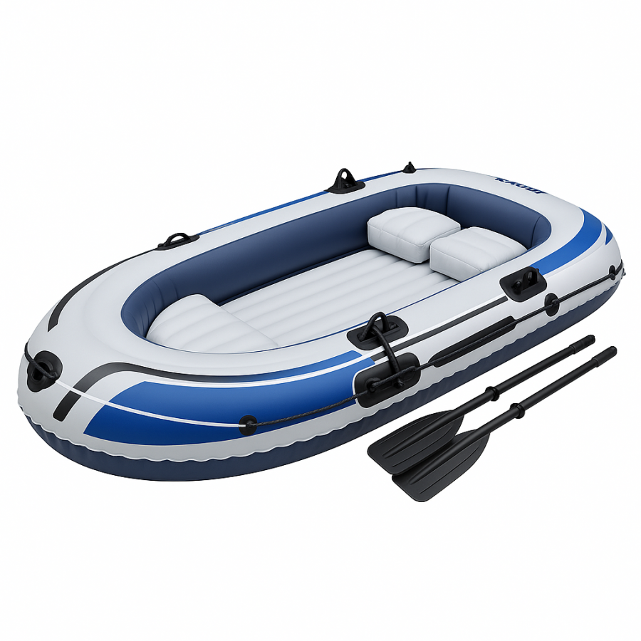 Надувний човен JR-2300 2-місний (225×133×41 см) з насосом, веслами та подушкою