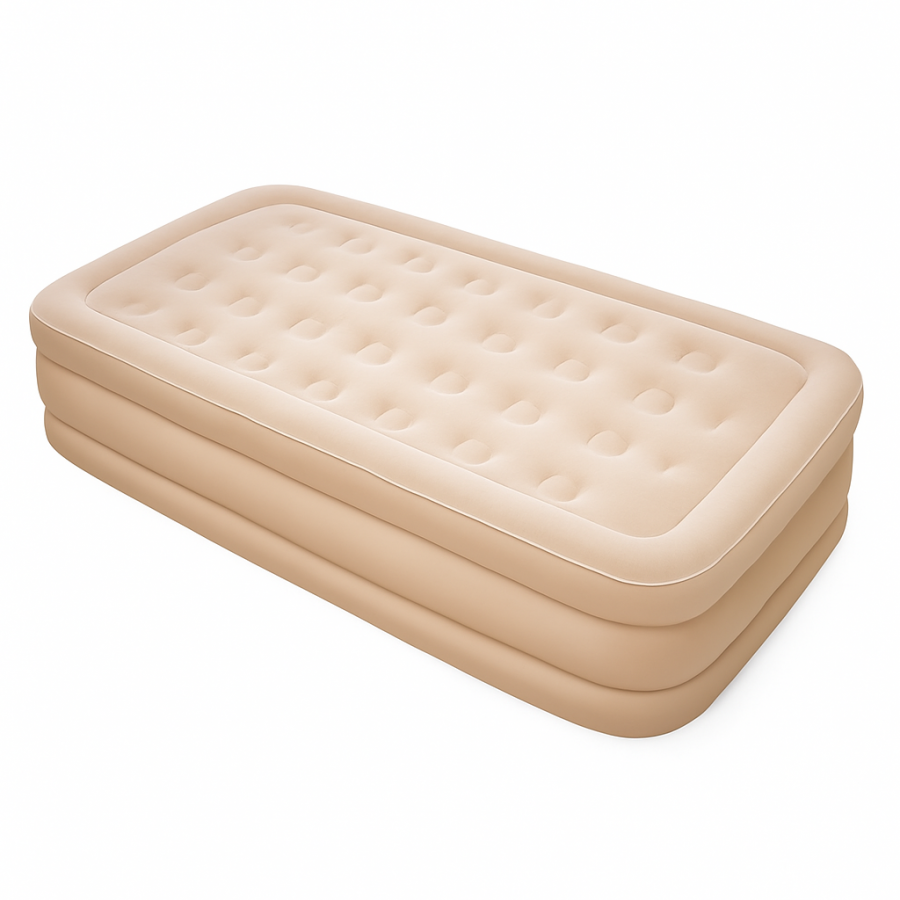 Надувний матрац JR-5061 (190×100×40 см, насос із акумулятором Type-C, односпальний)