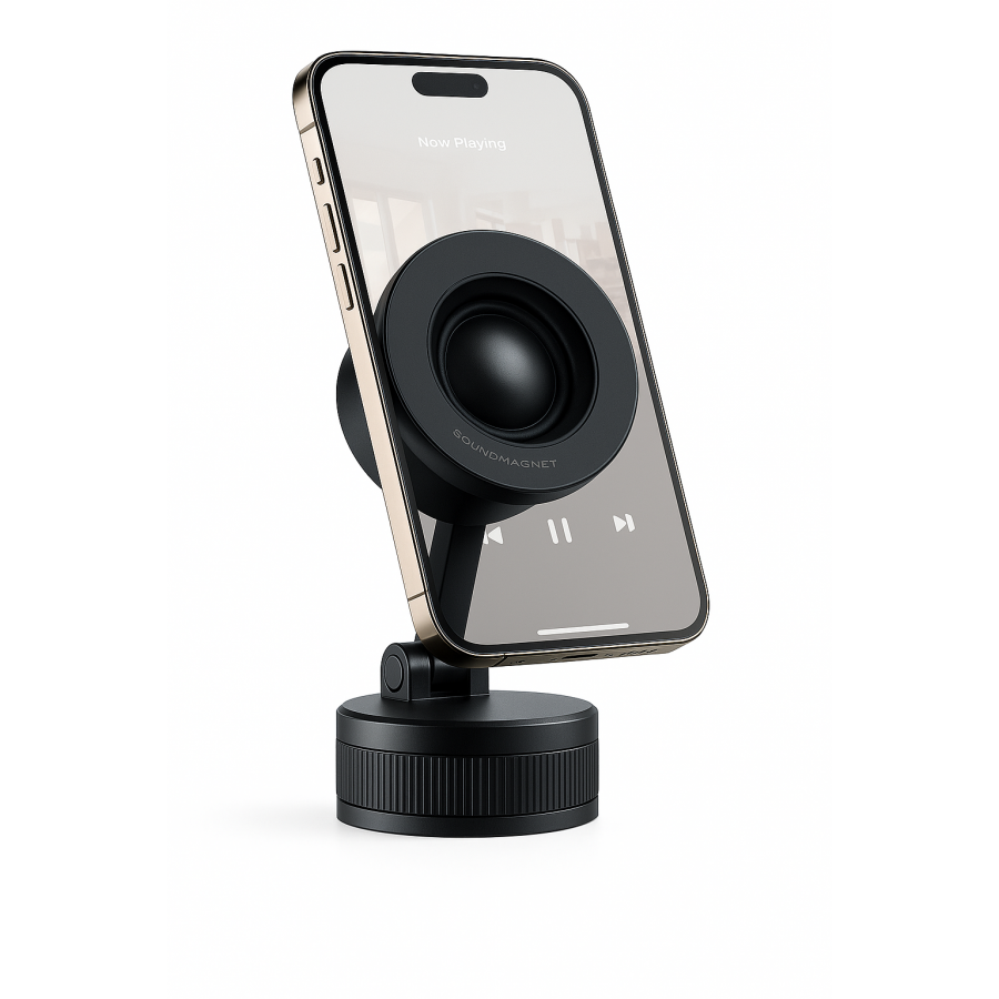 Магнитный держатель для гаджетов с колонкой A01 (Bluetooth, 2в1, для телефона и планшета)