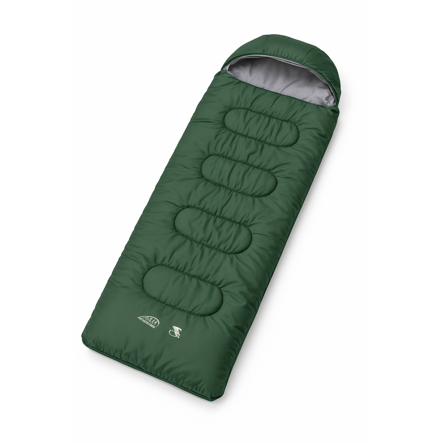 Спальний мішок зелений туристичний 220×70 см, вага 1.3 кг — легкий і компактний Sleeping Bag