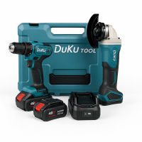 Набір електроінструментів DuKu: Шуруповерт + Кутова шліфувальна машина (болгарка) 48V, 2 акумулятори 
