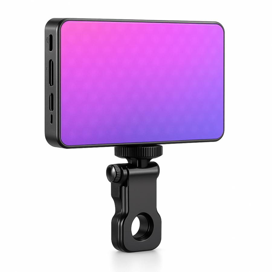 RGB лампа для блогерів на прищіпці - світло для стриму, фото та відео