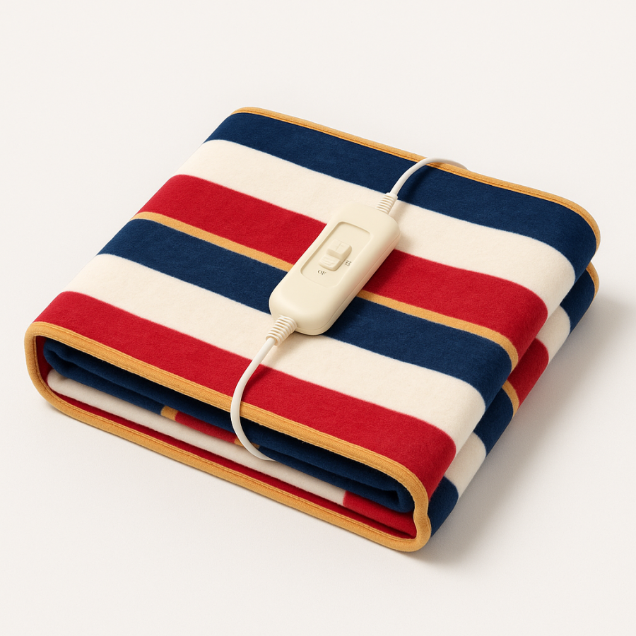 Электропростынь Alfarid 150×180 см (130 Вт, байка) — электроодеяло с подогревом и сумкой для хранения