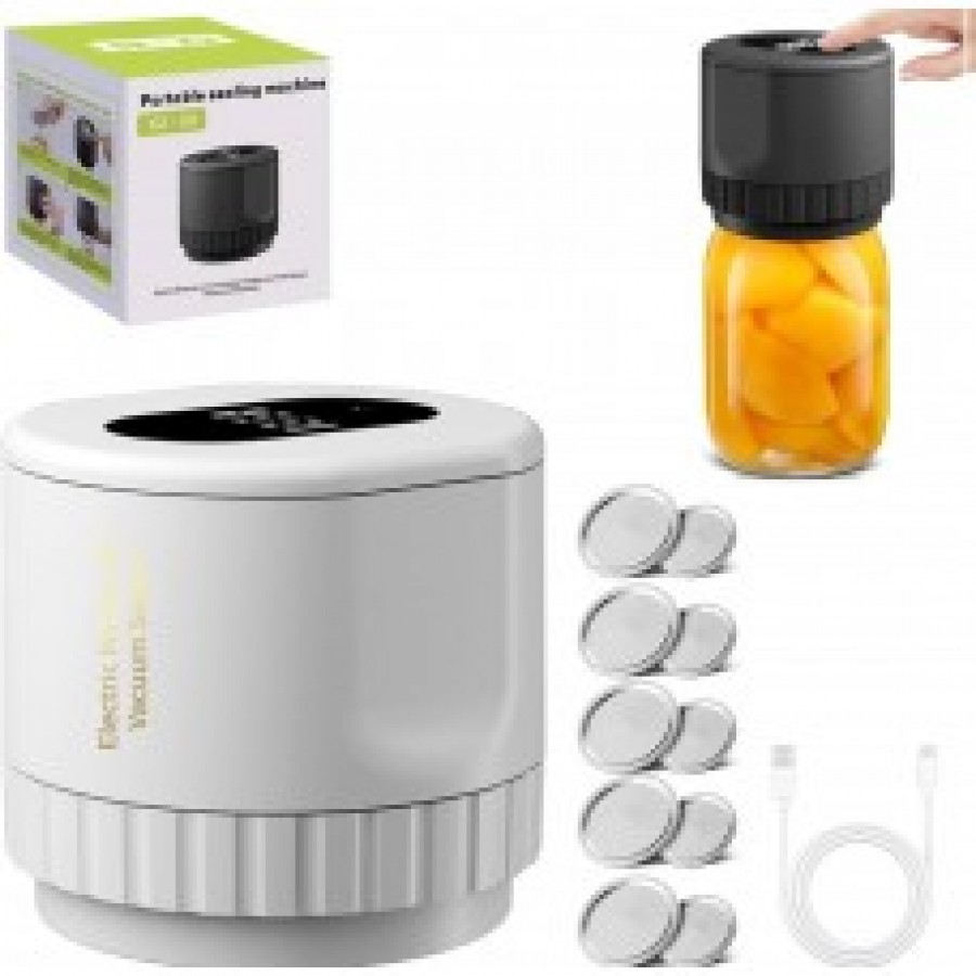 Электровакуумный упаковочный комплект с крышками и USB зарядкой