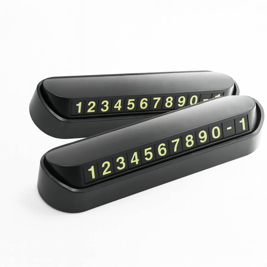 Парковочная карта-автовизитка с подсветкой цифр, Temporary Parking Card