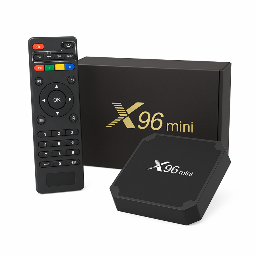 Смарт ТВ приставка X96 mini Android 14 (4 ГБ / 32 ГБ) - ТВ-бокс з Wi-Fi, HDMI та пультом