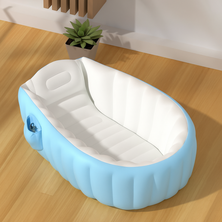 Детская ванна 40×75×24 см — удобная ванночка для младенцев от 0 до 12 мес