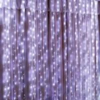 Гірлянда штора Роса 300 LED (3×3 м, USB, Теплий) 