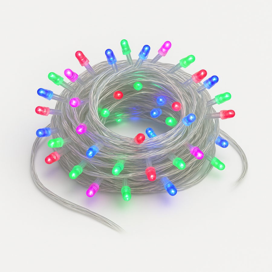 Гірлянда Light Belt 100 LED (3 м, MIX, прозорий провід)