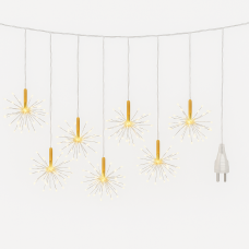 Підвісна гірлянда «Феєрверк» 3 м × 0.3 м, біле світло, модель 
