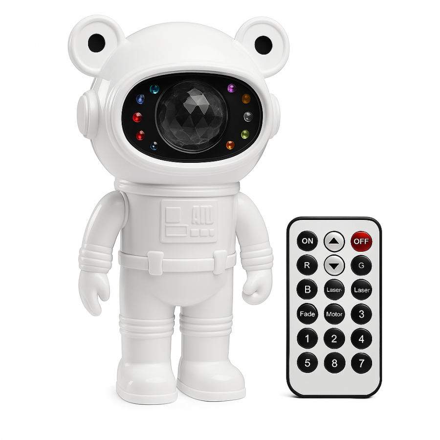 Проектор звёздного неба ASTRONAUT Galaxy Projector с пультом, 5 Вт, белый корпус