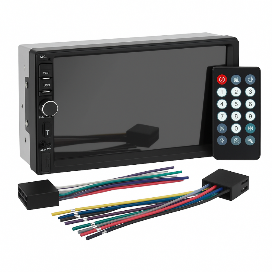 Автомагнітола 2DIN 7018 Short 7" з Bluetooth та USB - мультимедіа MP5 плеєр для авто