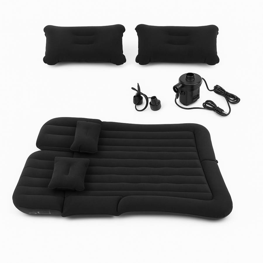 Надувний матрац в машину з насосом і подушками - комфортний спальний комплект для авто