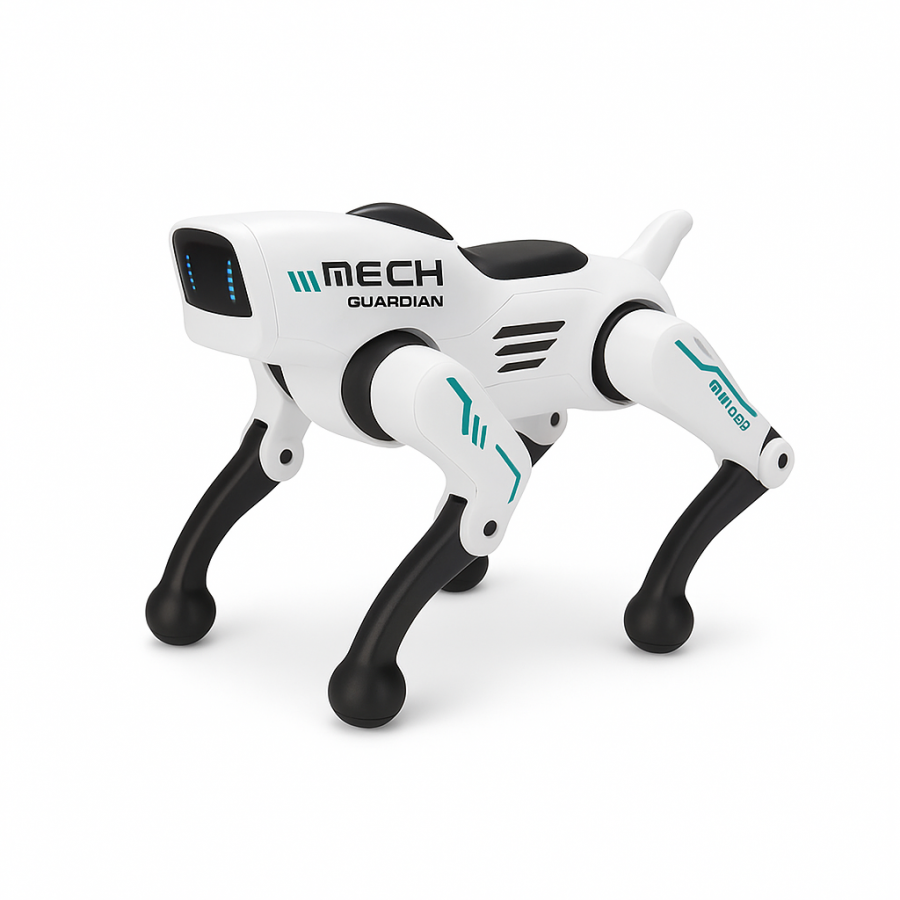 Интерактивный робот-собака MECH GUARDIAN (QF660-2) — умная игрушка с управлением и световыми эффектами